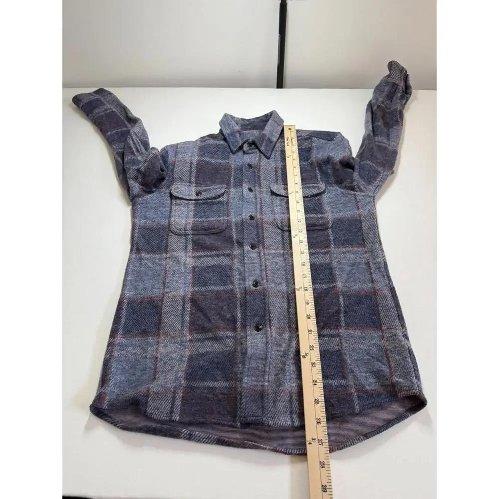Faherty Legend Ultrasoft Sweater Button Down Shirt Blue Plaid Small - Picture 7 of 7